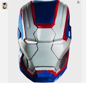 NEW Disguise Adult Marvel Iron Man 3 Iron Patriot Vacuform Blue/Red Mask, OS